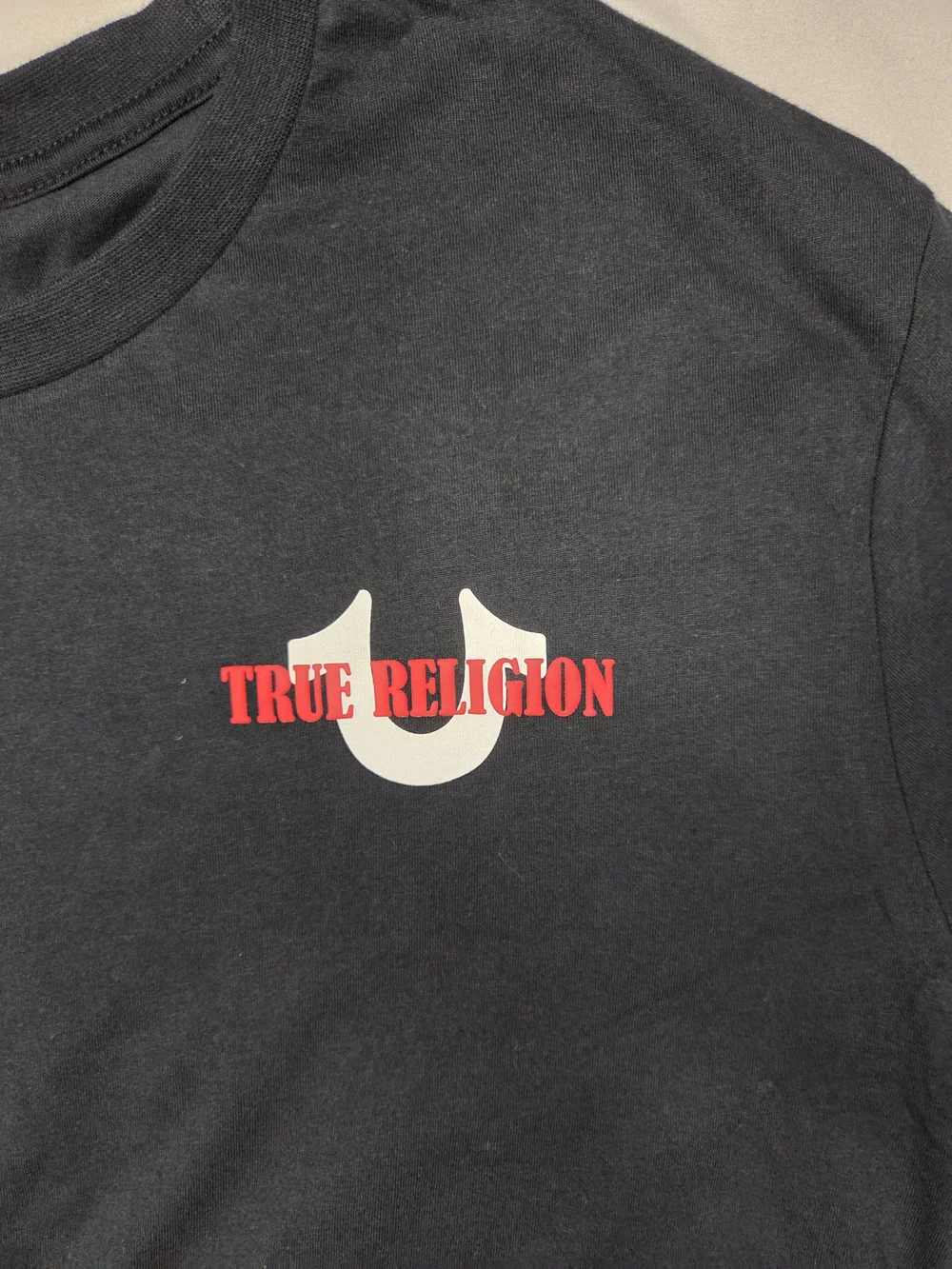NWT True Religion World Tour Track Tee Black XL Buddha